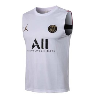 Camiseta Paris Saint Germain Sin Mangas 2022 Blanco 1 Camiseta Paris Saint Germain Sin Mangas 2022 Blanco 1