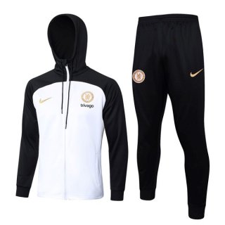 Chandal Con Capucha Chelsea 2024 Blanco 2 Chandal Con Capucha Chelsea 2024 Blanco 2