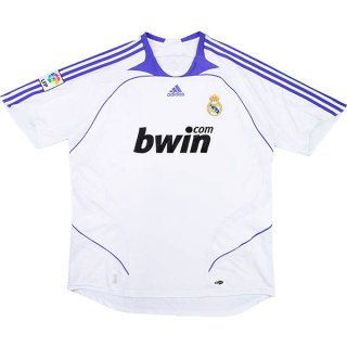 1ª Equipación Replica Camiseta Real Madrid Retro 2007 2008 Blanco 1ª Equipación Replica Camiseta Real Madrid Retro 2007 2008 Blanco