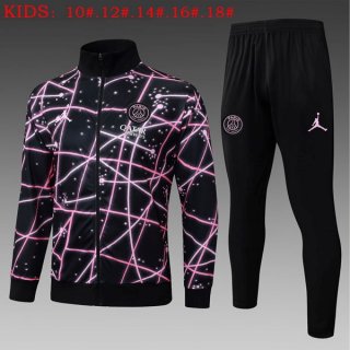 Ninos Chandal PSG 2025-2026 Negro Rosa 2 Ninos Chandal PSG 2025-2026 Negro Rosa 2
