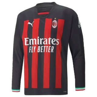 Tailandia Camiseta AC Milan 1ª Equipación ML 2022-2023 Tailandia Camiseta AC Milan 1ª Equipación ML 2022-2023