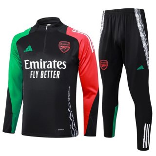 Sudadera De Training Arsenal 2024-2025 Negro Rojo Sudadera De Training Arsenal 2024-2025 Negro Rojo