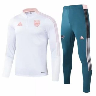 Chandal Arsenal 2021-2022 Blanco Verde Rosa Chandal Arsenal 2021-2022 Blanco Verde Rosa