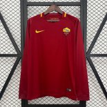 Tailandia Camiseta Roma 1ª Equipación ML Retro 2017-2018
