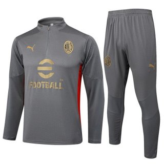 Sudadera De Training AC Milan 2024-2025 Gris Sudadera De Training AC Milan 2024-2025 Gris
