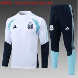 Ninos Sudadera De Training Argentina 2026-2027 Blanco