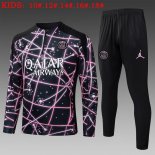 Ninos Sudadera De Training PSG 2025-2026 Negro Rosa 3