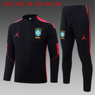 Ninos Sudadera De Training Brasil 2026-2027 Negro 5