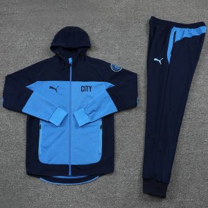 Chandal Con Capucha Manchester City 2021-2022 Azul