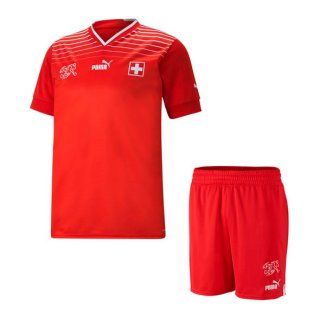Camiseta Suiza 1ª Equipación Niño 2022 Rojo Camiseta Suiza 1ª Equipación Niño 2022 Rojo