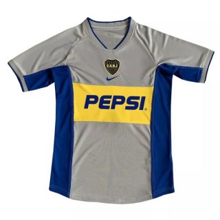 2ª Equipación Replica Camiseta Boca Juniors Retro 2002 Gris 2ª Equipación Replica Camiseta Boca Juniors Retro 2002 Gris