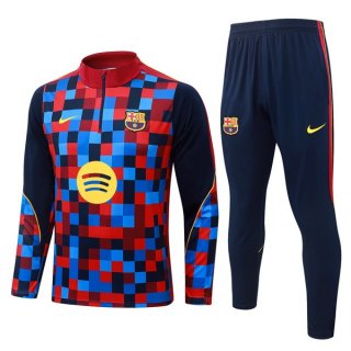 Sudadera De Training Barcelona 2026-2027 Azul Rojo