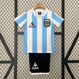 Camiseta Argentina 1ª Equipación Retro Niño 1986 Camiseta Argentina 1ª Equipación Retro Niño 1986