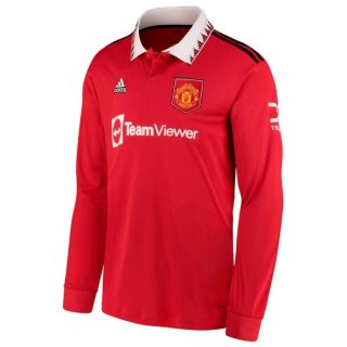 Tailandia Camiseta Manchester United 1ª Equipación ML 2022-2023 Tailandia Camiseta Manchester United 1ª Equipación ML 2022-2023
