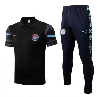 Polo Manchester City Conjunto Completo 2022-2023 Negro Polo Manchester City Conjunto Completo 2022-2023 Negro