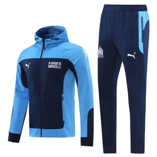 Chandal Con Capucha Marsella 2021-2022 Azul Chandal Con Capucha Marsella 2021-2022 Azul