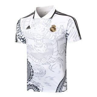 Polo Real Madrid 2024-2025 Blanco Negro 2 Polo Real Madrid 2024-2025 Blanco Negro 2