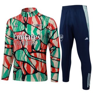 Sudadera De Training Arsenal 2025-2026 Verde Rojo Sudadera De Training Arsenal 2025-2026 Verde Rojo