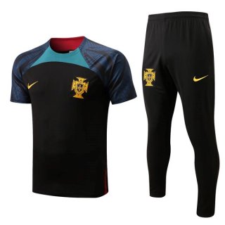 Camiseta Portugal Conjunto Completo 2022-2023 Negro Azul Camiseta Portugal Conjunto Completo 2022-2023 Negro Azul