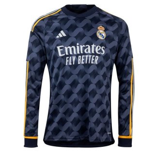Tailandia Camiseta Real Madrid 2ª Equipación ML 2023-2024 Tailandia Camiseta Real Madrid 2ª Equipación ML 2023-2024