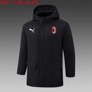 Abrigo AC Milan 2024-2025 Negro 2 Abrigo AC Milan 2024-2025 Negro 2