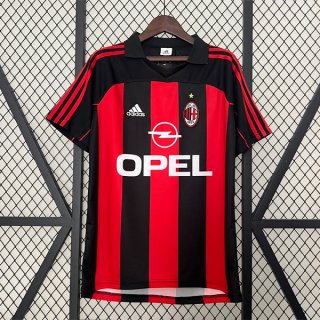 Tailandia Camiseta AC Milan 1ª Equipación Retro 2000 2002 Tailandia Camiseta AC Milan 1ª Equipación Retro 2000 2002