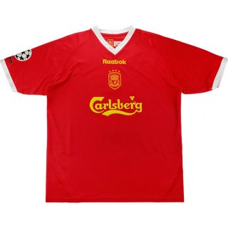 1ª Equipación Replica Camiseta Liverpool Retro 2001 2003 Rojo 1ª Equipación Replica Camiseta Liverpool Retro 2001 2003 Rojo