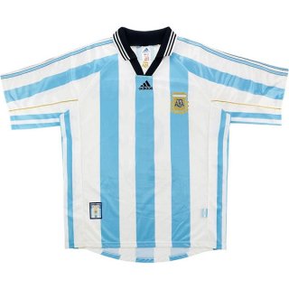 1ª Equipación Replica Camiseta Argentina Retro 1998 Azul 1ª Equipación Replica Camiseta Argentina Retro 1998 Azul