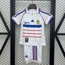 Camiseta Francia 2ª Equipación Niño Retro 1998