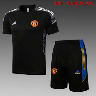 Camiseta Entrenamiento Manchester United Conjunto Completo 2022 Negro 1 Camiseta Entrenamiento Manchester United Conjunto Completo 2022 Negro 1