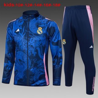 Niños Chandal Real Madrid 2024-2025 Azul 3 Niños Chandal Real Madrid 2024-2025 Azul 3