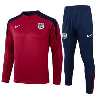 Sudadera De Training Inglaterra 2024-2025 Rojo Negro 3 Sudadera De Training Inglaterra 2024-2025 Rojo Negro 3