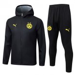 Rompevientos Con Capucha Dortmund Negro 2025-2026 5