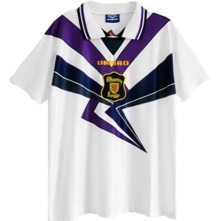 2ª Equipación Replica Camiseta Escocia Retro 1994 1996 Blanco 2ª Equipación Replica Camiseta Escocia Retro 1994 1996 Blanco