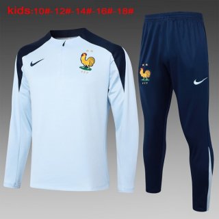 Niños Sudadera De Training Francia 2024-2025 Azul 5 Niños Sudadera De Training Francia 2024-2025 Azul 5
