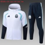 Ninos Chandal Con Capucha Argentina 2026-2027 Blanco 3