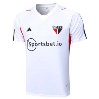 Camiseta Entrenamiento Sao Paulo 2023-2024 Blanco 3 Camiseta Entrenamiento Sao Paulo 2023-2024 Blanco 3