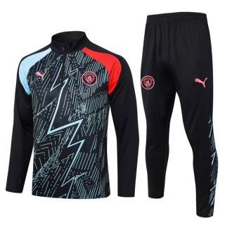 Sudadera De Training Manchester City 2024 Azul Negro Sudadera De Training Manchester City 2024 Azul Negro