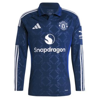 Tailandia Camiseta Manchester United 2ª Equipación ML 2024-2025 Tailandia Camiseta Manchester United 2ª Equipación ML 2024-2025