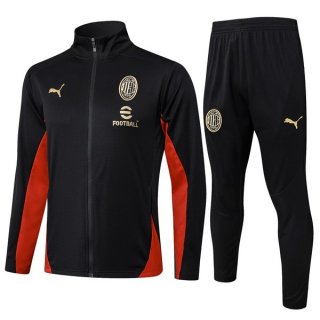 Chandal AC Milan 2025-2026 Negro Rojo Chandal AC Milan 2025-2026 Negro Rojo