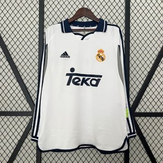 Tailandia Camiseta Real Madrid 1ª Equipación Retro ML 2000 2001 Tailandia Camiseta Real Madrid 1ª Equipación Retro ML 2000 2001