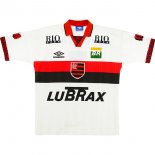2ª Equipación Replica Camiseta Flamengo Retro 1995 1996 Blanco