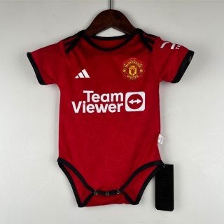 Camiseta Manchester United 1ª Equipación Bebé 2023-2024 Camiseta Manchester United 1ª Equipación Bebé 2023-2024