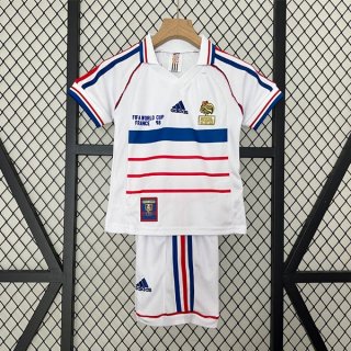 Camiseta Francia 2ª Equipación Niño Retro 1998 Camiseta Francia 2ª Equipación Niño Retro 1998