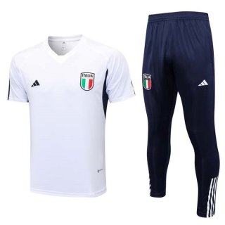 Camiseta Italia Conjunto Completo 2023-2024 Blanco Azul Camiseta Italia Conjunto Completo 2023-2024 Blanco Azul