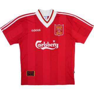 1ª Equipación Replica Camiseta Liverpool Retro 1995 1996 Rojo 1ª Equipación Replica Camiseta Liverpool Retro 1995 1996 Rojo