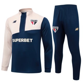 Sudadera De Training Sao Paulo 2024-2025 Azul Amarillo 3 Sudadera De Training Sao Paulo 2024-2025 Azul Amarillo 3