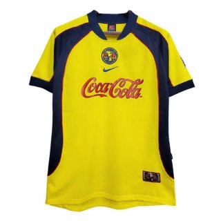1ª Equipación Replica Camiseta América Retro 2001 2002 Amarillo 1ª Equipación Replica Camiseta América Retro 2001 2002 Amarillo