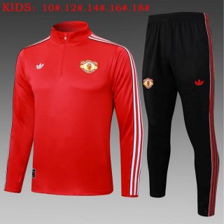 Ninos Sudadera De Training Manchester United 2025-2026 Rojo 5