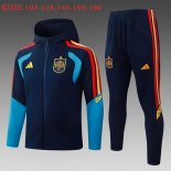 Ninos Chandal Con Capucha España 2026-2027 Azul 5